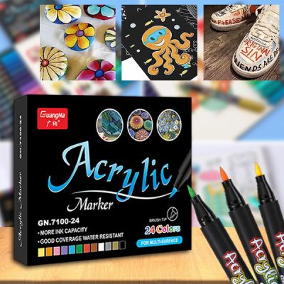 12-częściowy zestaw markerów akrylowych | ACRYLICPENS