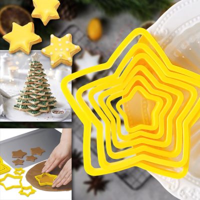 Foremki do ciastek w kształcie gwiazdek (6 sztuk) | STARCUTS