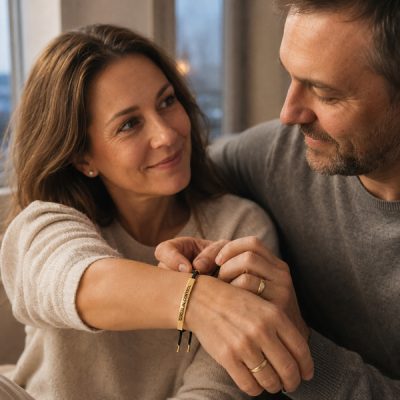 Bransoletka wiary - God Is In Control, stal nierdzewna | FAITHLET
